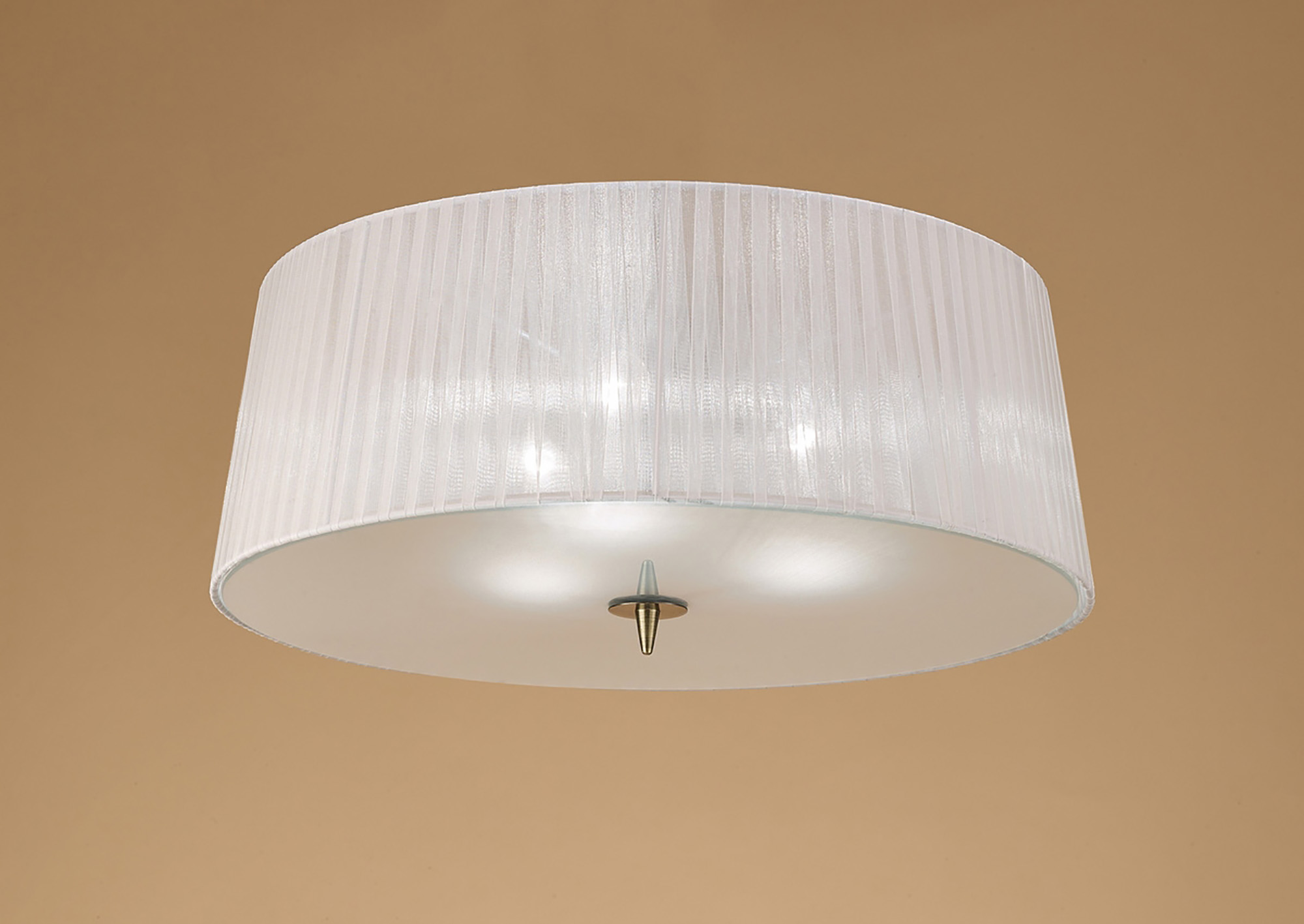 Loewe Antique Brass-White Ceiling Lights Mantra Flush Fittings Loewe Antique Brass-White Ceiling Lights Mantra Flush Fittings